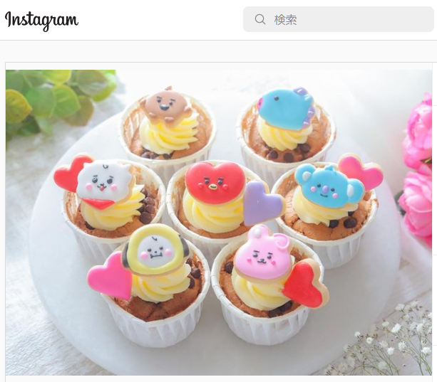 インスタ掲載 可愛い動物キャラのカップケーキ 食用色素のシェフマスターブログ